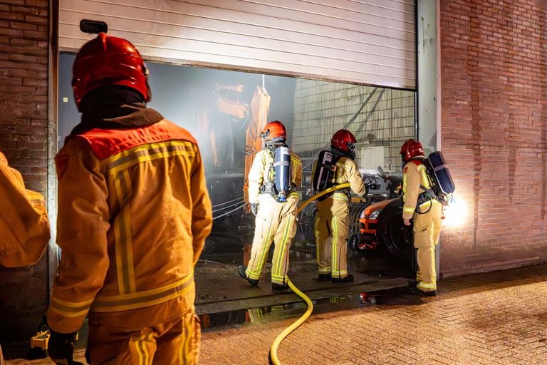 De brandweer in actie in Helmond (foto: Harrie Grijseels/SQ Vision).