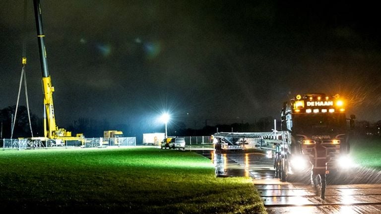 De wissels worden opgeslagen in een depot dicht bij de werklocatie in Liempde (foto: Gerrit Serné).