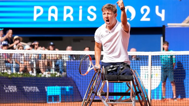 Rolstoeltennisser Niels Vink. (Foto: ANP/Hollandse Hoogte/Jurjen Engelsman)