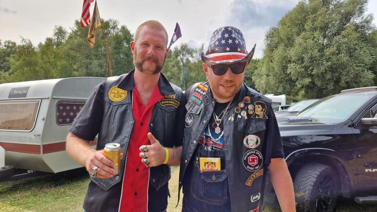 Jeroen en Maikel op het American Car Weekend (foto: Tom Berkers)