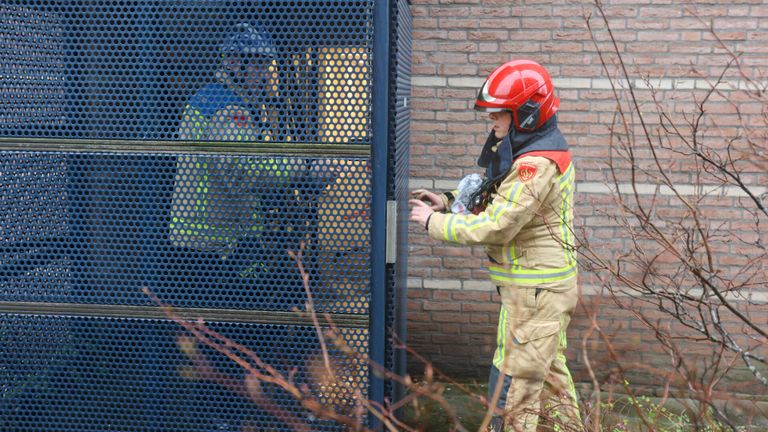 In zorgcentrum Vonderhof in Eindhoven had een broodrooster op een elektrische kookplaat vlam gevat (foto: Arno van der Linden/SQ Vision).