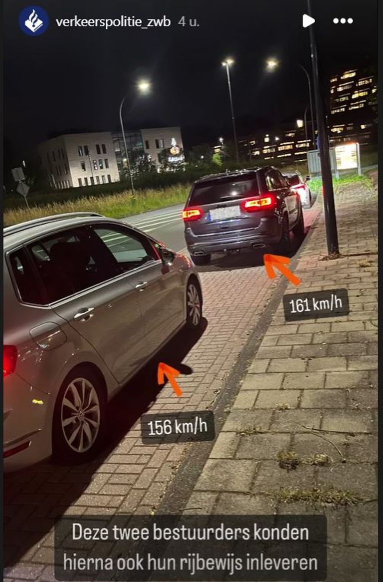 Foto: Instagram Verkeerspolitie Zeeland-West-Brabant