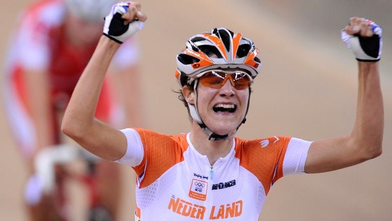 Marianne Vos wint in 2008 puntenkoers op  de Spelen