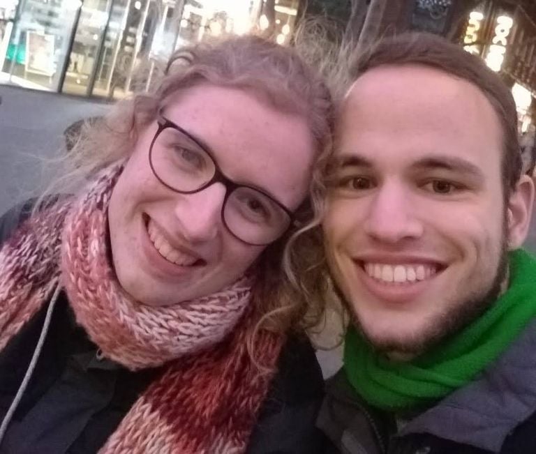 Fleur en Kjell tijdens hun date bij GLOW in 2021 (foto: privécollectie).