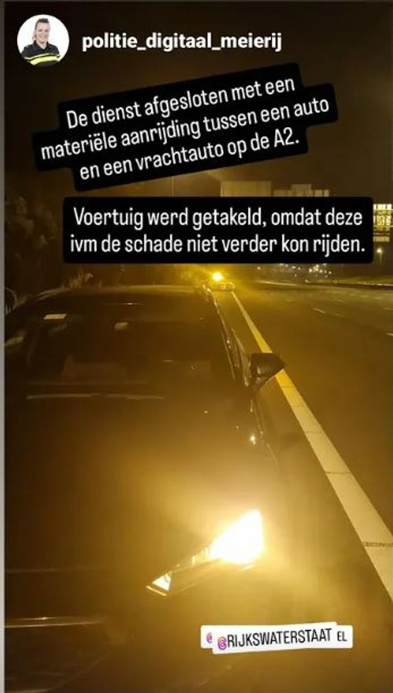 Foto: Instagram politie digitaal Meierij