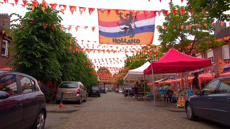 Tuinzigt blijft oranje ondanks uitschakeling Oranje.