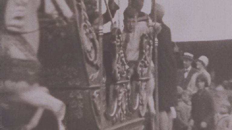 Beelden gemaakt op de kermis in Den Bosch in 1929 (foto: Brabantinbeelden.nl).