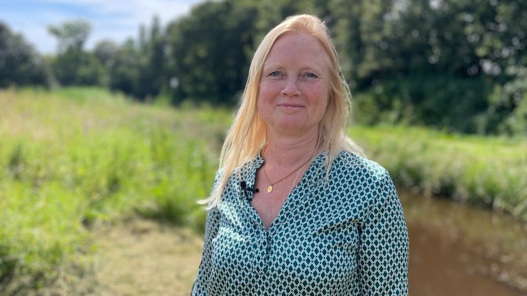 Suzanne de Zoeten van Waterschap Aa en Maas (foto: Jos Verkuijlen).