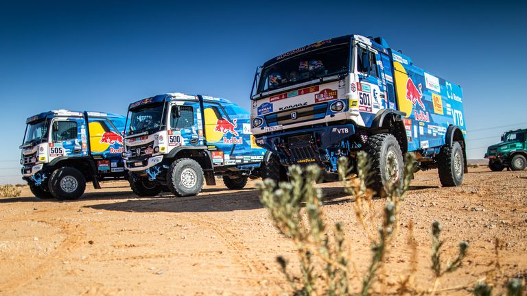 Russische Kamaz-trucks