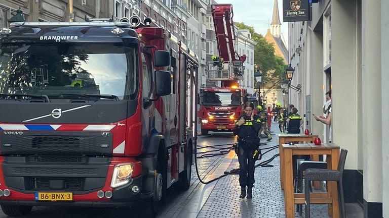 Brand in de binnenstad van Breda (foto: Eva de Schipper).