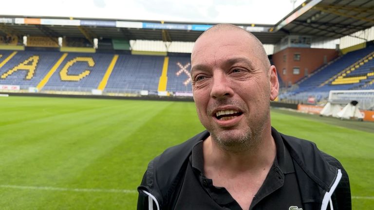 Stadionbeheerder Martijn Schinning van NAC Breda.