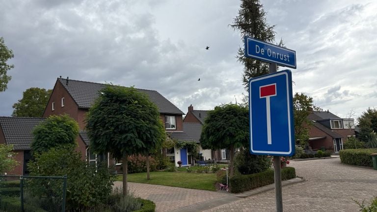 Een straat in het dorp Moerdijk (foto: Omroep Brabant).