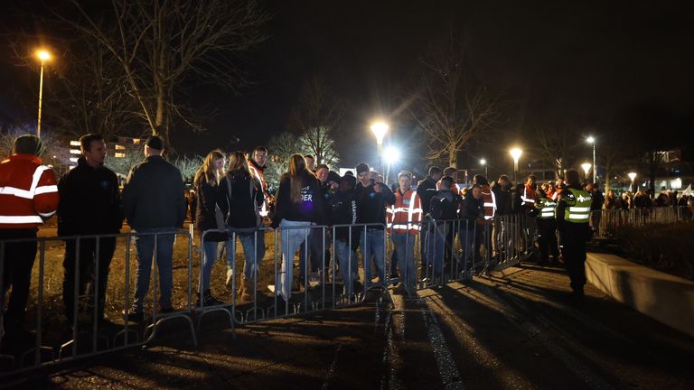 De protestactie van boeren dinsdagavond (foto: Bart Meesters/SQ Vision).