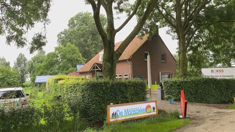 Eds huis bij de mini-camping.