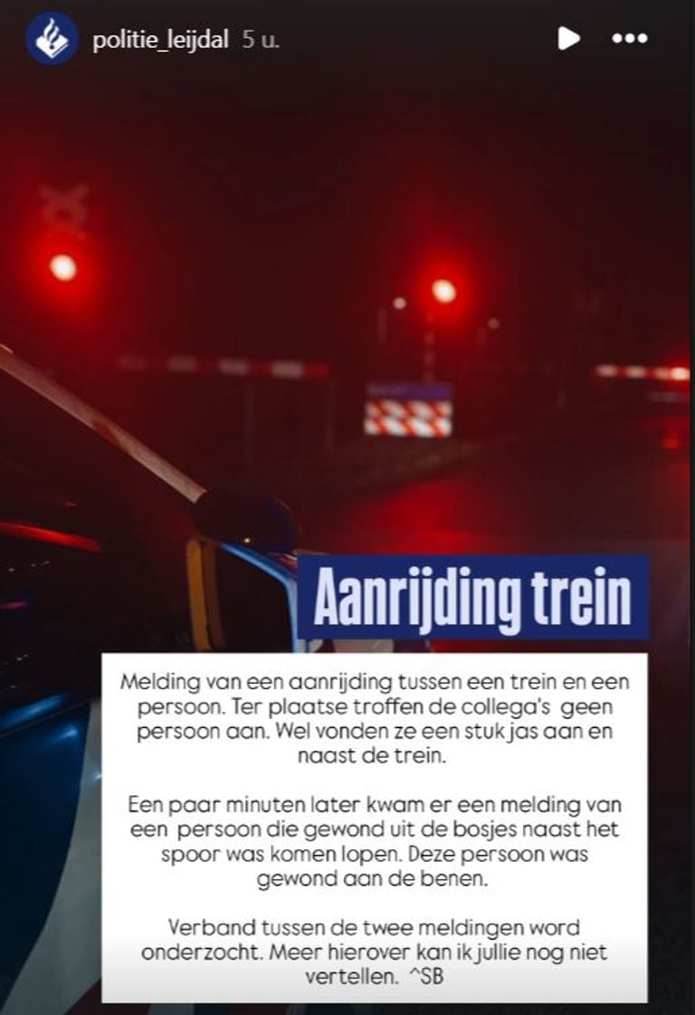 Foto: Instagram politie Leijdal