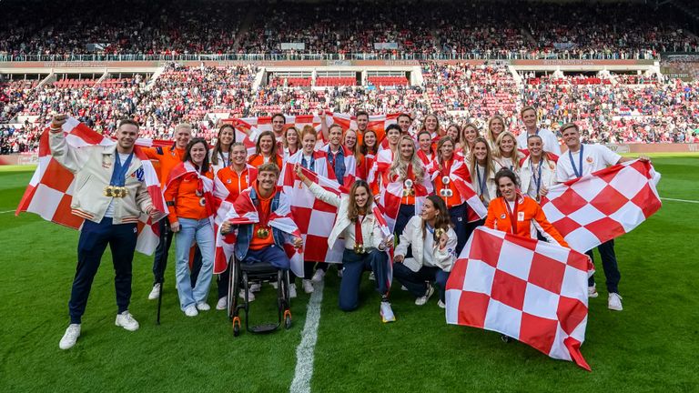 De huldiging van de Brabantse deelnemers aan de Olympische en Paralympische Spelen. (Foto: Paul Raats)