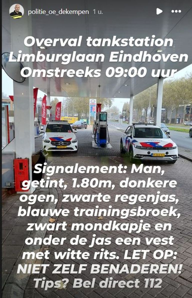 Foto: Instagram politie De Kempen
