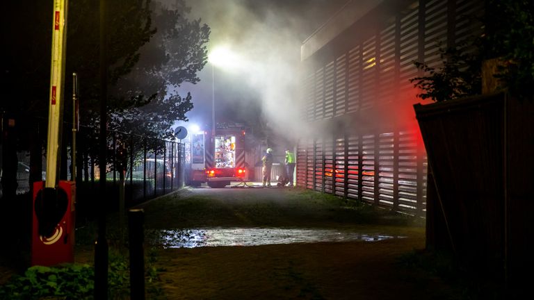 Het gebouw werd na de brand gelucht (Foto: Christian Traets/SQ Vision)