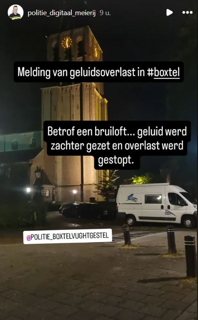 Foto: Instagram politie digitaal Meierij