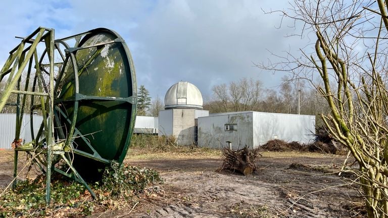 De plek van de atoombunker op het terrein van de voormalige sterrenwacht (foto: Erik Peeters).