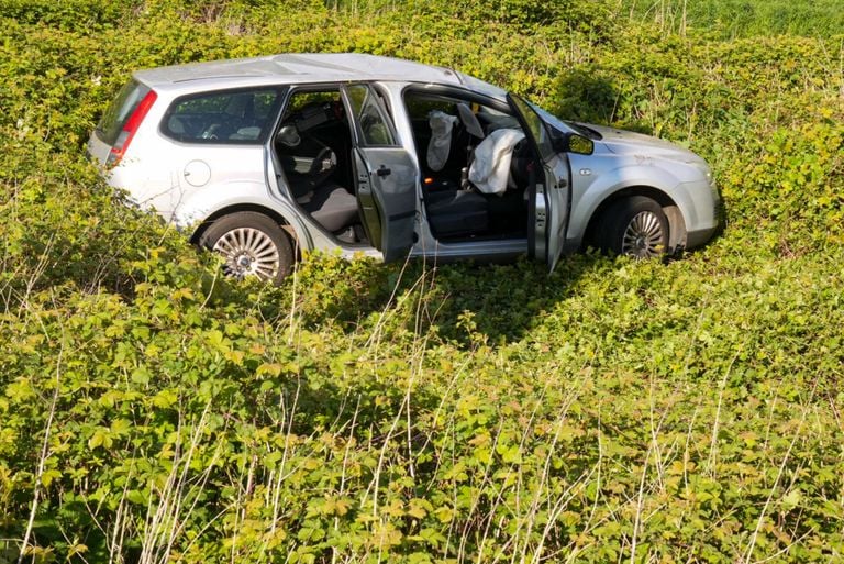 Gewonde bij ongeluk in Erp (Foto: Harrie Grijseels/SQ Vision)