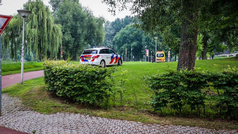 Vanwege de botsing in Eindhoven werden verschillende hulpdiensten opgeroepen (foto: Sem van Rijssel/SQ Vision).