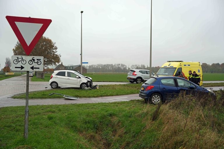 De situatie na het ongeval (foto: Erik Haverhals/SQ Vision).