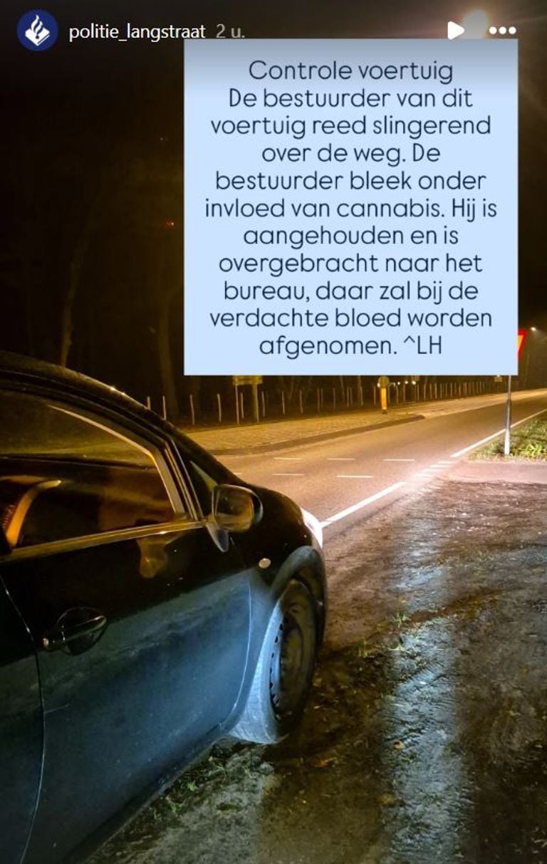 Foto: Instagram politie Langstraat