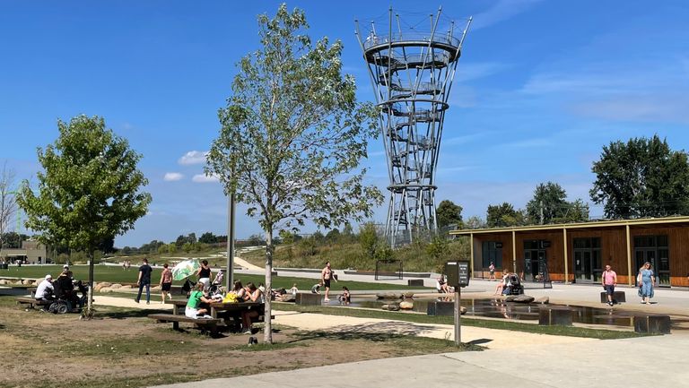 Het Spoorpark in Tilburg (foto: Omroep Brabant).