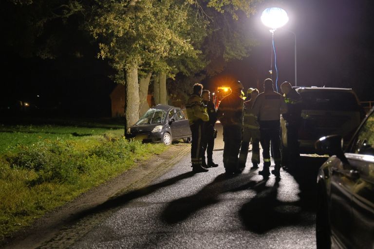 De Blauwstraat in Sint Anthonis werd na het ongeluk afgesloten voor het verkeer (foto: SK-Media).