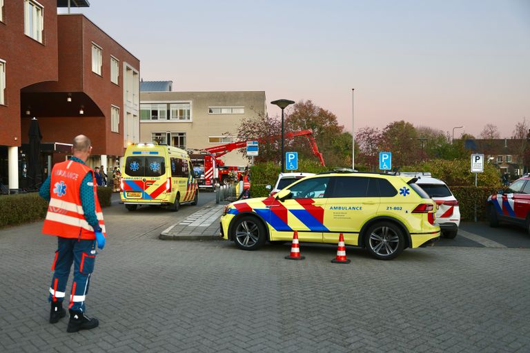 Twee ambulances werden ingezet (foto: Sander van Gils/SQ Vision).