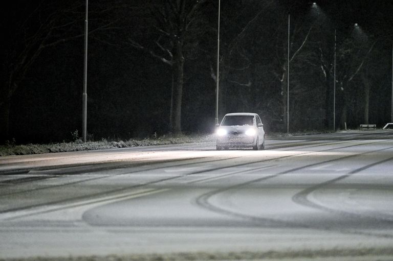 Oppassen op de weg vanochtend (foto: Toby de Kort).