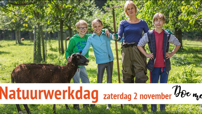 Dit jaar is het mogelijk om twee dagen mee te doen aam de Natuurwerkdag, op vrijdag 1 en zaterdag 2 november.