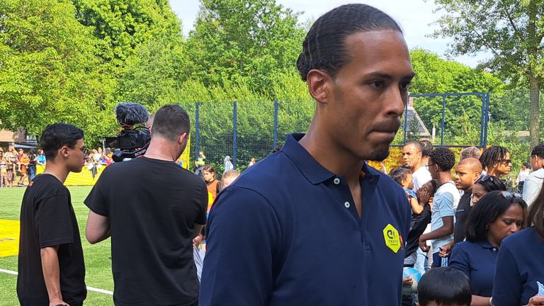 Virgil van Dijk is voor even terug in Breda.