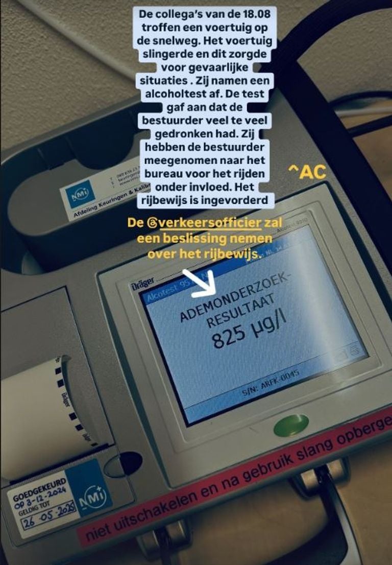 Foto: Instagram politie Land van Cuijk
