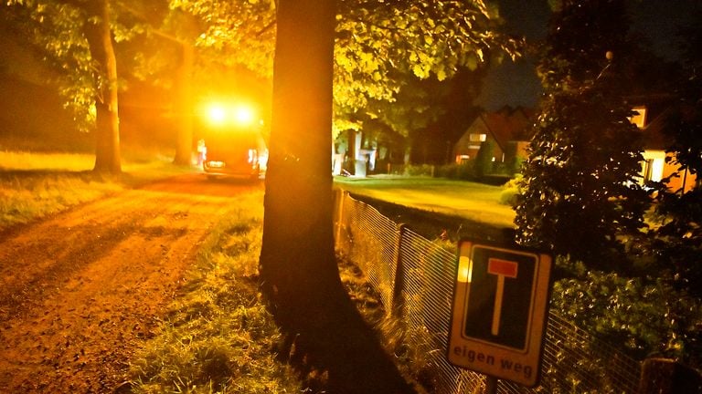 Het huis waar de overval plaatsvond, bevindt zich in het buitengebied van Valkenswaard (foto: Rico Vogels/SQ Vision).