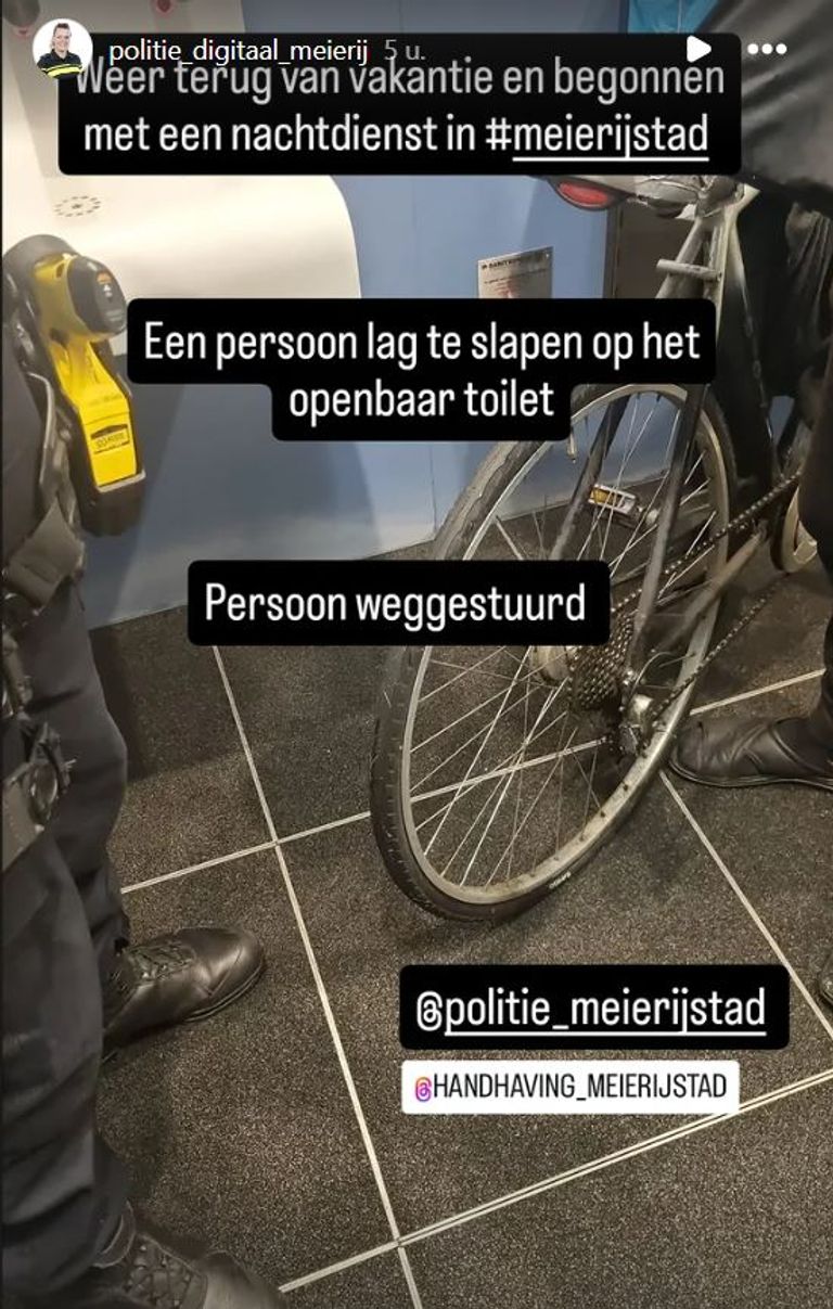 Foto: Instagram politie digitaal Meierij