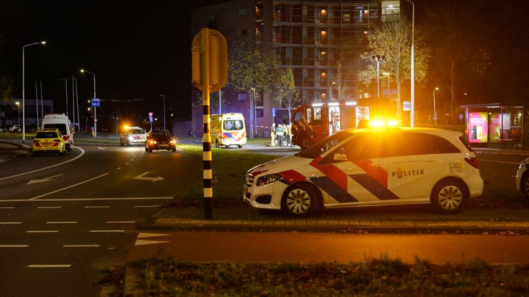 De botsing vond plaats op de Lunetstraat in Breda (foto: Perry Roovers/SQ Vision).