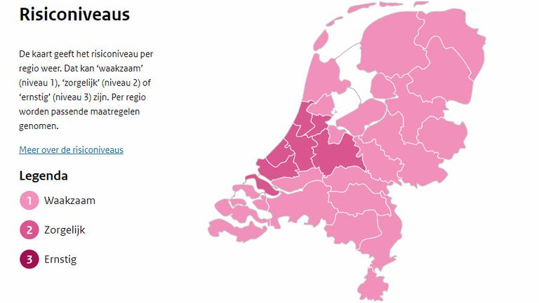 Coronadashboard Rijksoverheid.