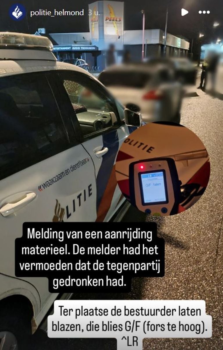 Foto: Instagram politie Helmond