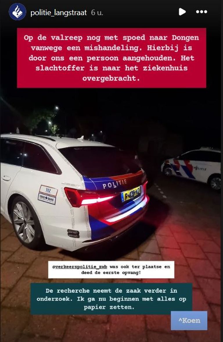 Foto: Instagram politie Langstraat