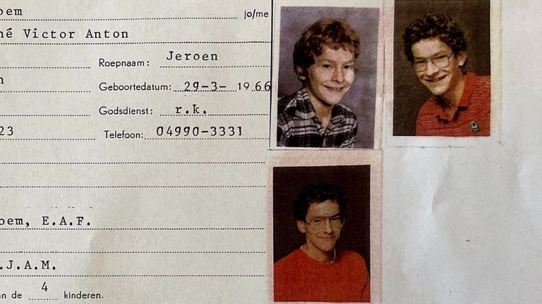 Het inschrijfformulier met een jonge Jeroen Dijsselbloem. 