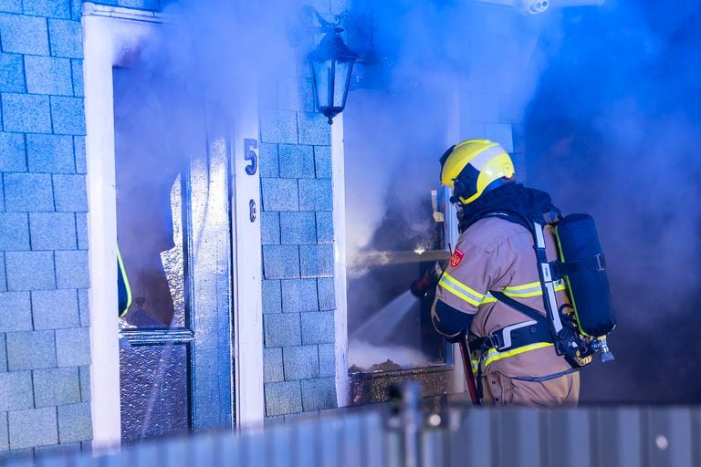 Woningbrand in Oss (foto Gabor Heeres/SQ Vision).