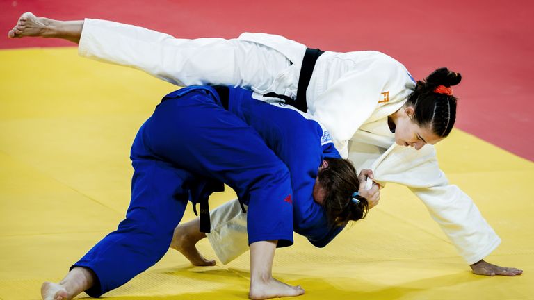 Judoka Guusje Steenhuis (foto: ANP).