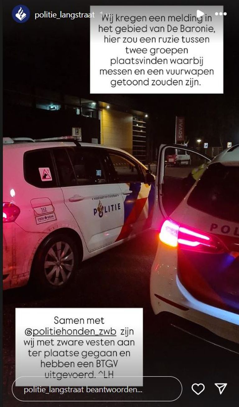 Foto: Instagram politie Langstraat