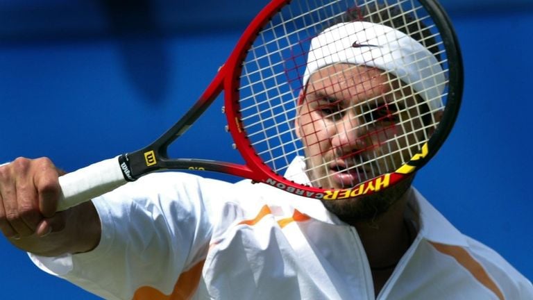 Roger Federer in 2002 in Rosmalen. (foto: ANP).