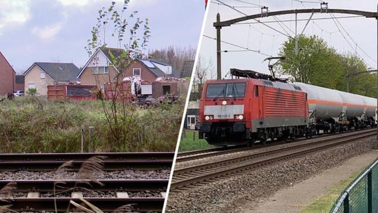 Goederentreinen rijden straks langs de nieuwbouwwijk.