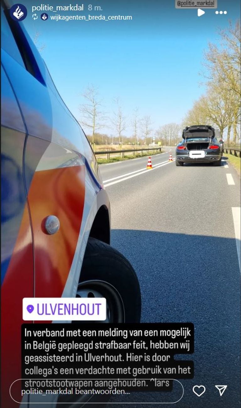 foto: Instagram politie Markdal