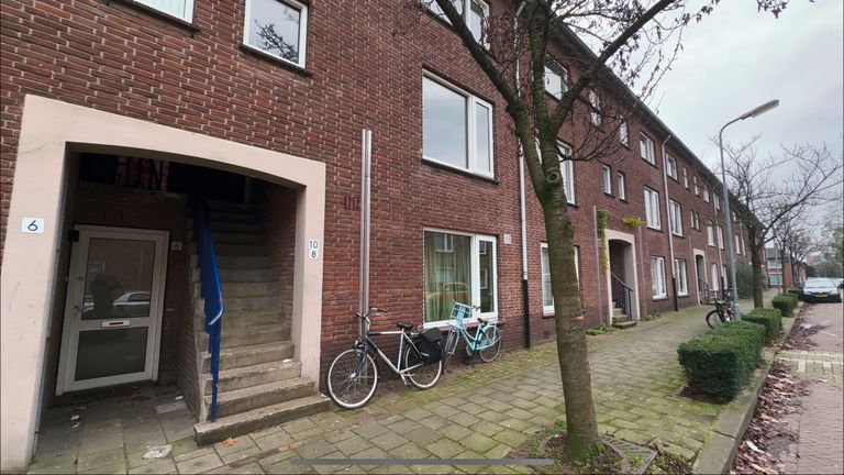 Huizen in de Röntgenstraat die gesloopt worden (foto: Jan Peels)