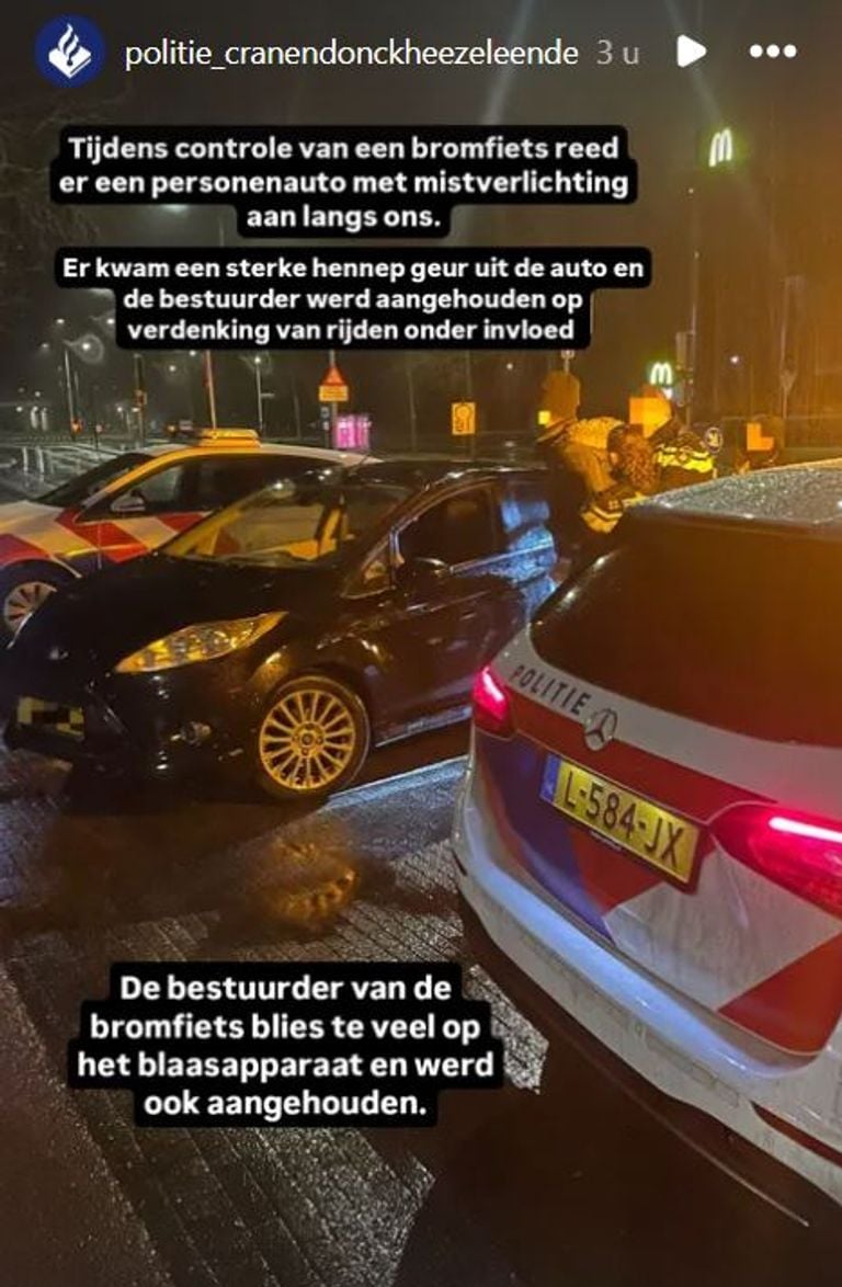 Foto: Instagram politie Cranendonck-Heeze-Leende